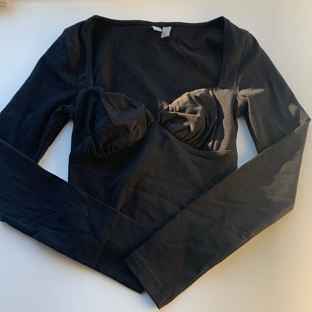 ASOS crop long sleeve top size 0